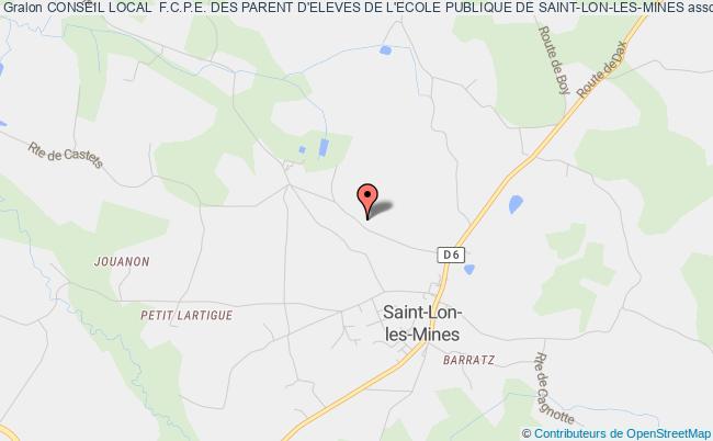 plan association Conseil Local  F.c.p.e. Des Parent D'eleves De L'ecole Publique De Saint-lon-les-mines Saint-Lon-les-Mines