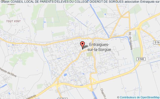 plan association Conseil Local De Parents D'eleves Du College Diderot De Sorgues Entraigues-sur-la-Sorgue