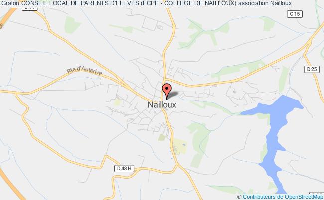 plan association Conseil Local De Parents D'eleves (fcpe - College De Nailloux) Nailloux