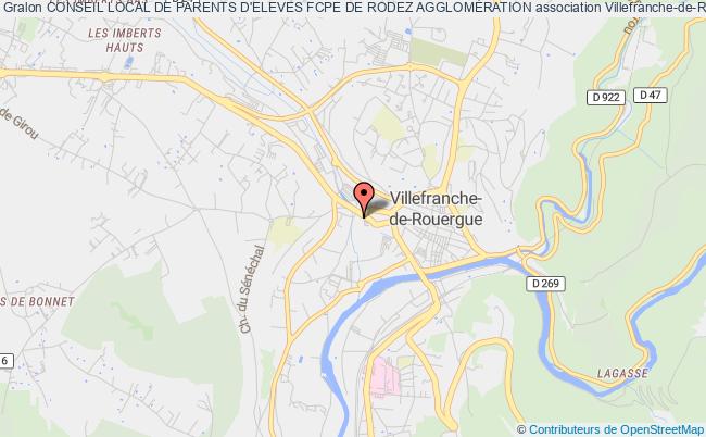 plan association Conseil Local De Parents D'eleves Fcpe De Rodez AgglomÉration Villefranche-de-Rouergue