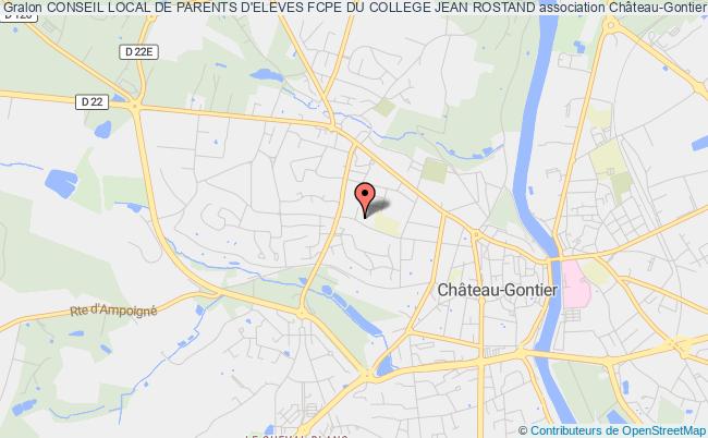 plan association Conseil Local De Parents D'eleves Fcpe Du College Jean Rostand Château-Gontier-sur-Mayenne