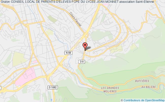 plan association Conseil Local De Parents D'eleves Fcpe Du Lycee Jean Monnet Saint-Étienne