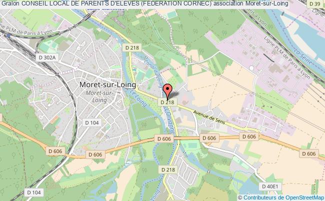 plan association Conseil Local De Parents D'eleves (federation Cornec) Moret-sur-Loing