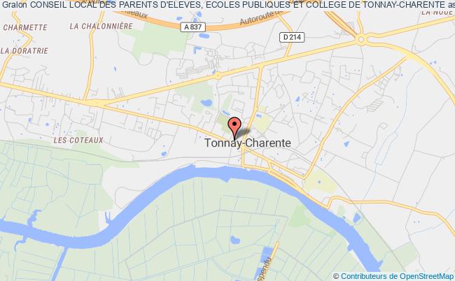plan association Conseil Local Des Parents D'eleves, Ecoles Publiques Et College De Tonnay-charente Tonnay-Charente