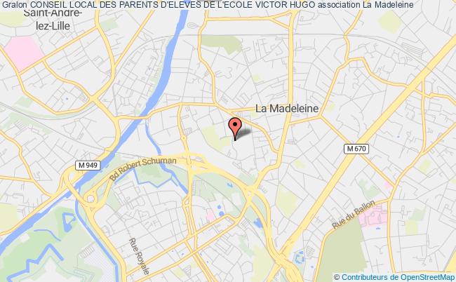 plan association Conseil Local Des Parents D'eleves De L'ecole Victor Hugo La Madeleine