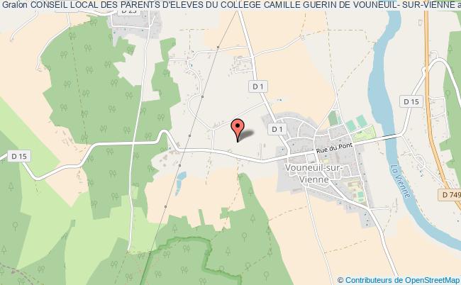 plan association Conseil Local Des Parents D'eleves Du College Camille Guerin De Vouneuil- Sur-vienne Vouneuil-sur-Vienne