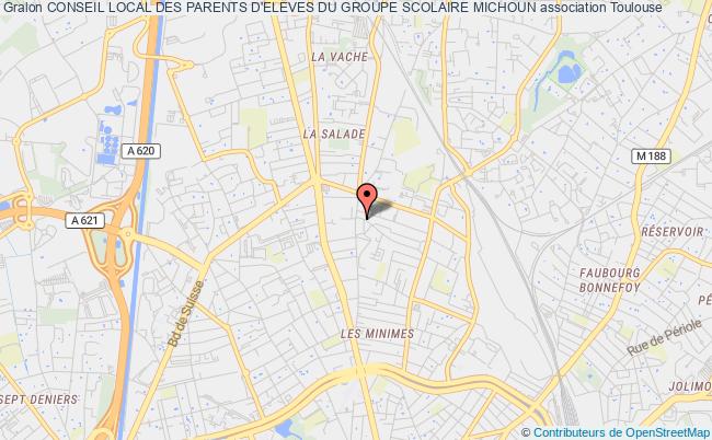 plan association Conseil Local Des Parents D'eleves Du Groupe Scolaire Michoun Toulouse
