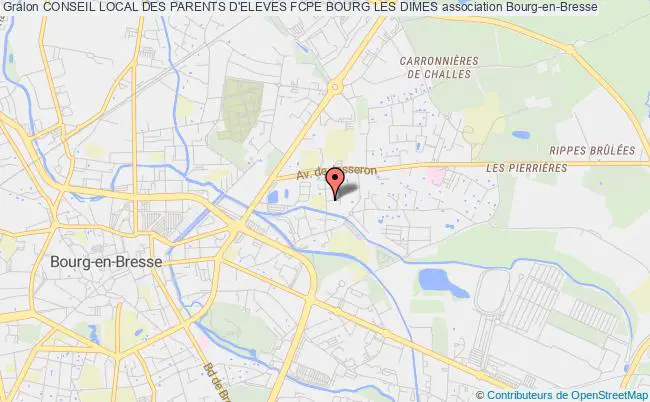 plan association Conseil Local Des Parents D'eleves Fcpe Bourg Les Dimes Bourg-en-Bresse