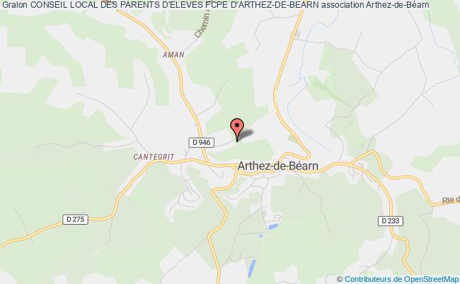 plan association Conseil Local Des Parents D'eleves Fcpe D'arthez-de-bearn Arthez-de-Béarn