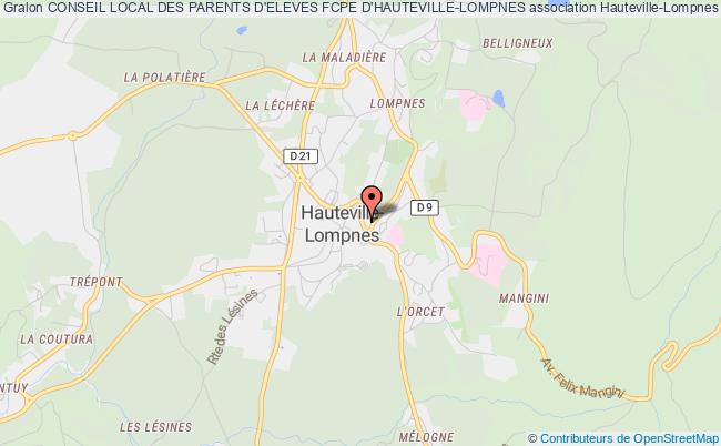 plan association Conseil Local Des Parents D'eleves Fcpe D'hauteville-lompnes Hauteville-Lompnes
