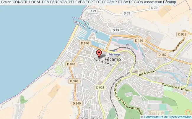 plan association Conseil Local Des Parents D'ÉlÈves Fcpe De FÉcamp Et Sa RÉgion Fécamp