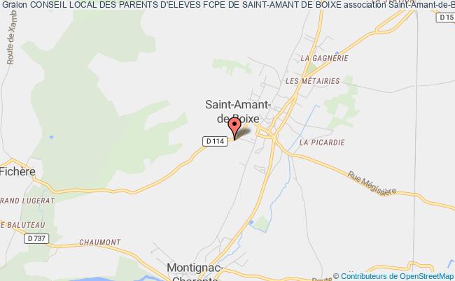 plan association Conseil Local Des Parents D'eleves Fcpe De Saint-amant De Boixe Saint-Amant-de-Boixe