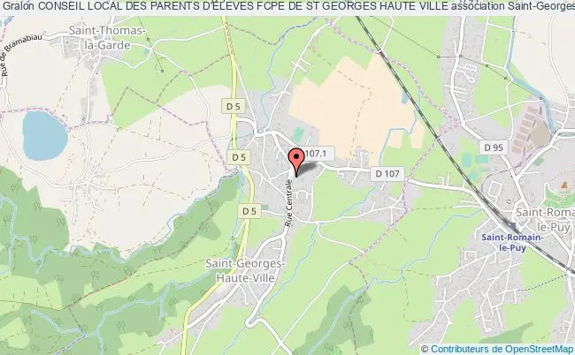 plan association Conseil Local Des Parents D'eleves Fcpe De St Georges Haute Ville Saint-Georges-Haute-Ville