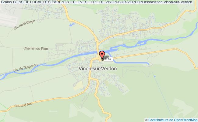plan association Conseil Local Des Parents D'eleves Fcpe De Vinon-sur-verdon Vinon-sur-Verdon