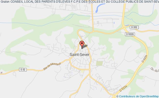 plan association Conseil Local Des Parents D'ÉlÈves F.c.p.e Des Écoles Et Du CollÈge Publics De Saint-sever Saint-Sever
