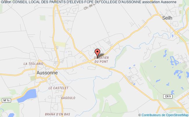 plan association Conseil Local Des Parents D'eleves Fcpe Du College D'aussonne Aussonne