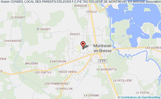 plan association Conseil Local Des Parents D'eleves F.c.p.e. Du College De Montrevel En Bresse Montrevel-en-Bresse