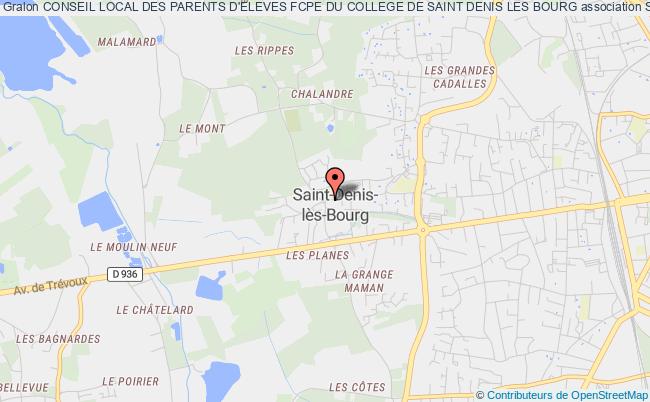 plan association Conseil Local Des Parents D'eleves Fcpe Du College De Saint Denis Les Bourg Saint-Denis-lès-Bourg