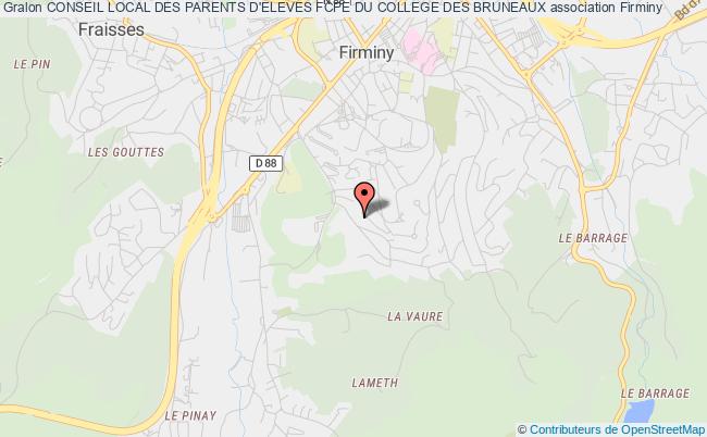 plan association Conseil Local Des Parents D'eleves Fcpe Du College Des Bruneaux Firminy