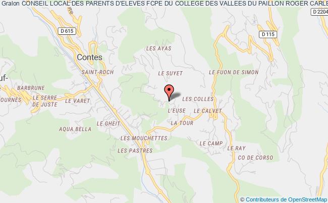 plan association Conseil Local Des Parents D'eleves Fcpe Du College Des Vallees Du Paillon Roger Carles Contes
