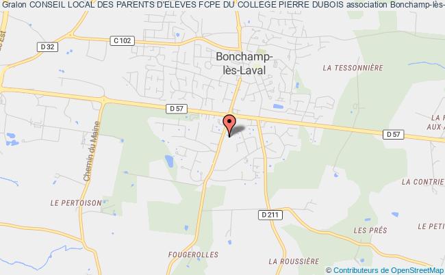 plan association Conseil Local Des Parents D'eleves Fcpe Du College Pierre Dubois Bonchamp-lès-Laval