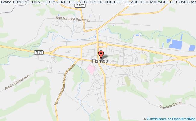 plan association Conseil Local Des Parents D'eleves Fcpe Du College Thibaud De Champagne De Fismes Fismes