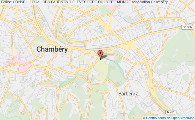 plan association Conseil Local Des Parents D Eleves Fcpe Du Lycee Monge Chambéry