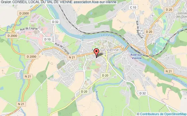 plan association Conseil Local Du Val De Vienne Aixe-sur-Vienne