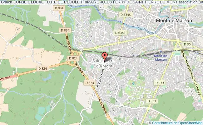 plan association Conseil Local F.c.p.e De L'ecole Primaire Jules Ferry De Saint Pierre Du Mont Saint-Pierre-du-Mont