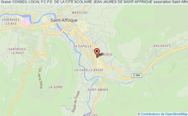 plan association Conseil Local F.c.p.e. De La Cite Scolaire Jean Jaures De Saint-affrique Saint-Affrique