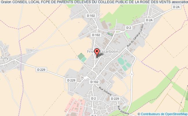 plan association Conseil Local Fcpe De Parents D'eleves Du College Public De La Rose Des Vents Friville-Escarbotin