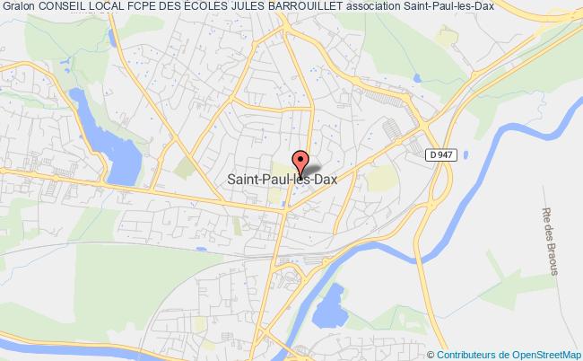 plan association Conseil Local Fcpe Des Écoles Jules Barrouillet Saint-Paul-lès-Dax