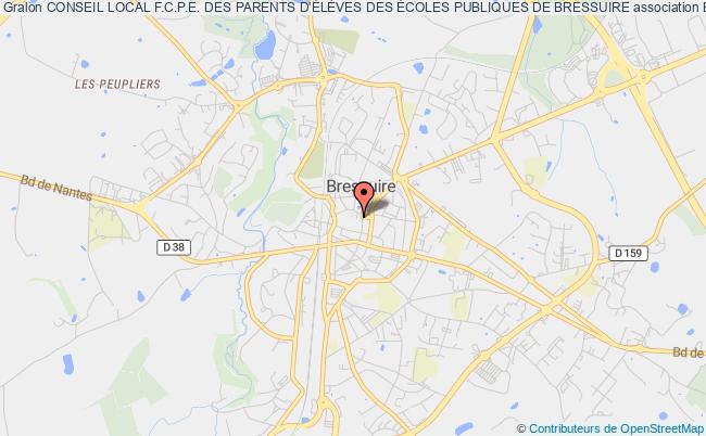 plan association Conseil Local F.c.p.e. Des Parents D'ÉlÈves Des Écoles Publiques De Bressuire Bressuire
