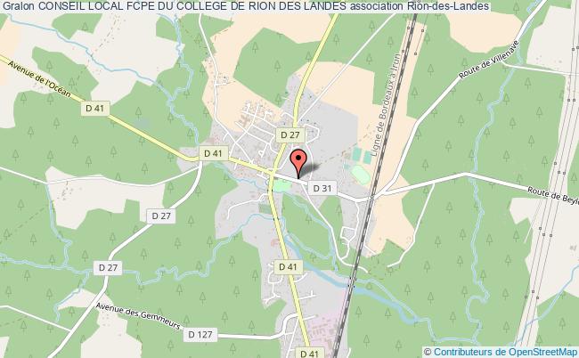 plan association Conseil Local Fcpe Du College De Rion Des Landes Rion-des-Landes