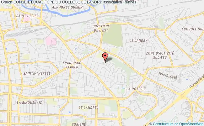 plan association Conseil Local Fcpe Du CollÈge Le Landry Rennes