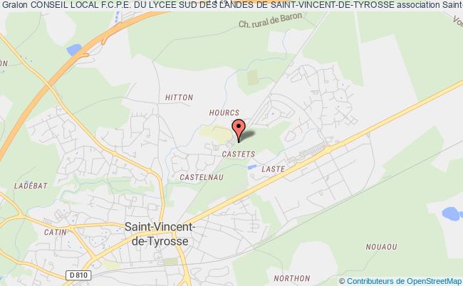 plan association Conseil Local F.c.p.e. Du Lycee Sud Des Landes De Saint-vincent-de-tyrosse Saint-Vincent-de-Tyrosse