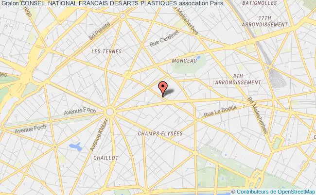 plan association Conseil National Francais Des Arts Plastiques Paris