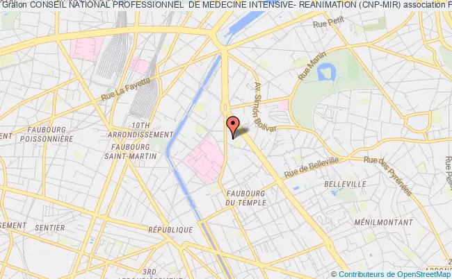 plan association Conseil National Professionnel  De Medecine Intensive- Reanimation (cnp-mir) Paris