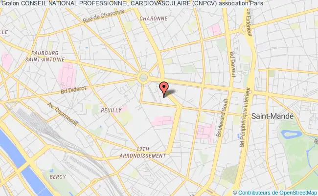 plan association Conseil National Professionnel Cardiovasculaire (cnpcv) Paris