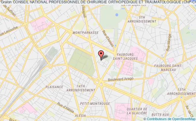 plan association Conseil National Professionnel De Chirurgie Orthopedique Et Traumatologique (cnp-cot) Paris