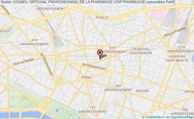 plan association Conseil National Professionnel De La Pharmacie (cnp Pharmacie) Paris