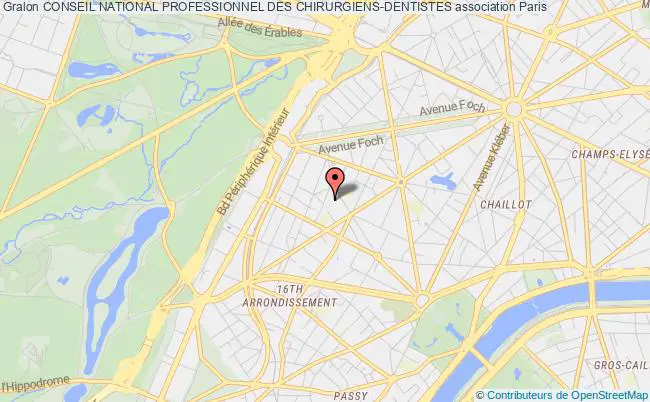 plan association Conseil National Professionnel Des Chirurgiens-dentistes Paris