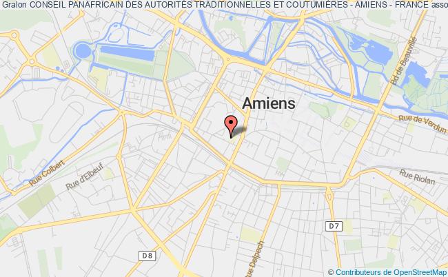 plan association Conseil Panafricain Des AutoritÉs Traditionnelles Et CoutumiÈres - Amiens - France Amiens