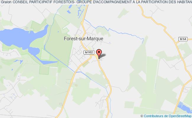 plan association Conseil Participatif Forestois- Groupe D'accompagnement À La Participation Des Habitants Forest-sur-Marque