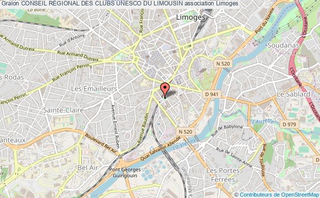 plan association Conseil RÉgional Des Clubs Unesco Du Limousin Limoges