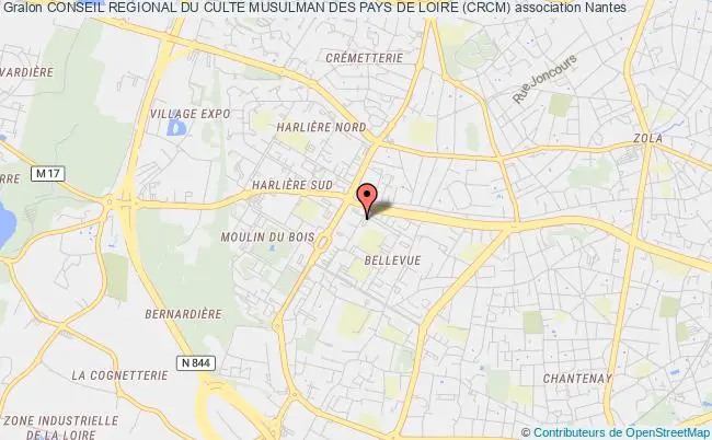 plan association Conseil Regional Du Culte Musulman Des Pays De Loire (crcm) Nantes