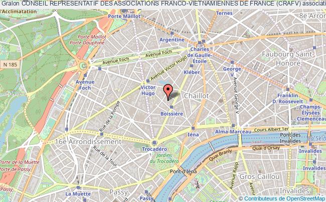plan association Conseil Representatif Des Associations Franco-vietnamiennes De France (crafv) Paris 16e