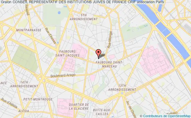 plan association Conseil Representatif Des Institutions Juives De France Crif Paris