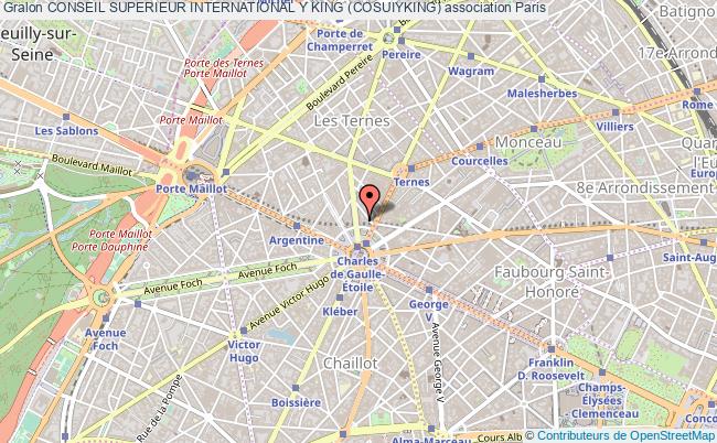 plan association Conseil Superieur International Y King (cosuiyking) Paris