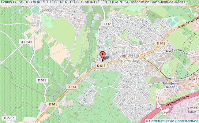 plan association Conseils Aux Petites Entreprises Montpellier (cape 34) Saint-Jean-de-Védas